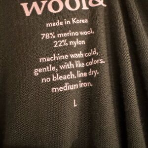 Green Wool& Merino Wool Dress size L